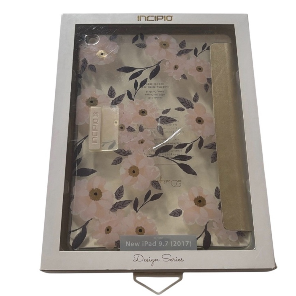 Incipio Design Series | Gold & Floral Design New iPad 9.7 2017 Girly Work Vibes